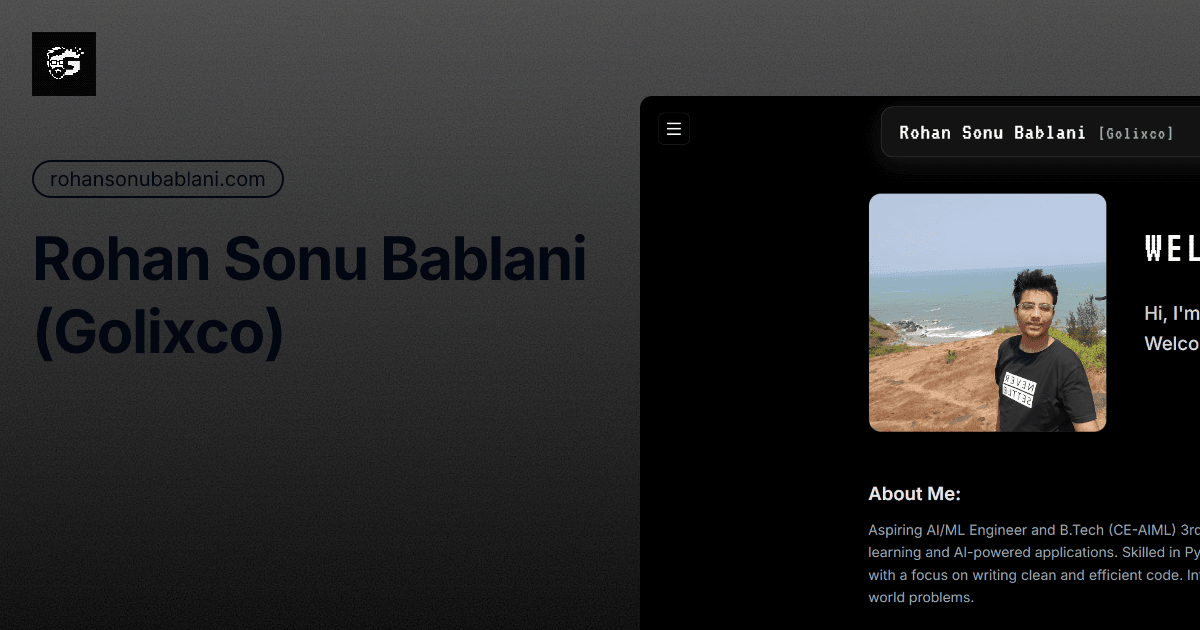 My Portfolio Website: Personal, Technical, and a Little Weird in the Best Way